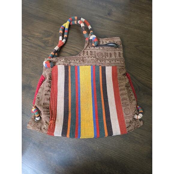 Buzhiyun Women Hippie Boho Chic Hobo Handbag Shoulder Bag Knit Embroidery Large - Picture 16 of 16